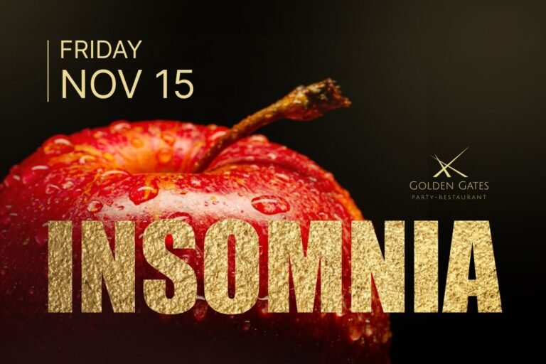 Join us for Insomnia at Golden Gates in Philly on November 15